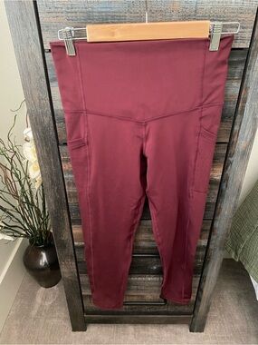 Champion High-Waist Burgundy Leggings